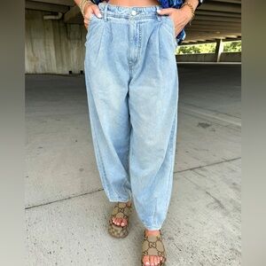 Fashion Nova High Rise Barrel Leg Jeans Size Medium
